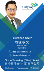 Lawrence Szeto Cityray name card